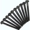 Generic Pack of 10 Electrical Screws 50mm X 3.5mm Black