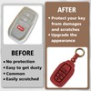 Muslogy Key Fob Cover Leather Case Compatible with Tacoma 2024