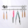 Wall Mounted Stainless Steel Magnetic Knife Holder Double Bar Kitchen