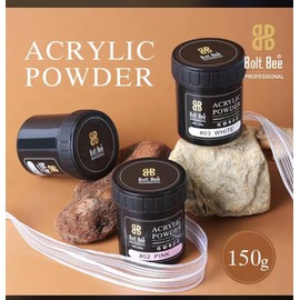 GOODIEBOX Nails Art Clear Acrylic Powder 150 GMS Shade No Lifting Crecking Bubbles Girls Professional Makeup Artists Shade- Pink White Clear.