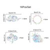 16Pcs Rainbow Suncatcher Window Clings Anti Collision Window Stickers Decals