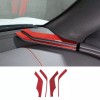 autopart2021 Red Carbon Fiber Instrument Dashboard Side Panel Trim For