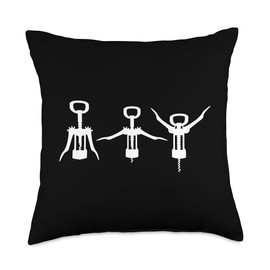 Wine Mom Apparel Graphic Bottle Openers Wine Lover Throw Pillow, 18x18, Multicolor