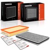 A-Premium Engine & Cabin Air Filter w/Activated Carbon Compatible with