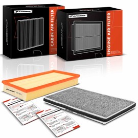 A-Premium Engine & Cabin Air Filter w/Activated Carbon Compatible with Land Rover Range Rover 2010 2011 2012 2013, Replace# AH429610AA 2-PC Set