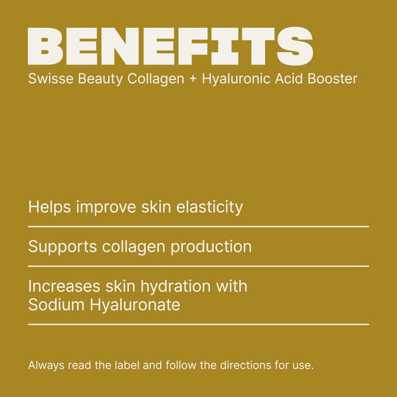 Swisse Beauty Collagen + Hyaluronic Acid Booster 80 Tablets for