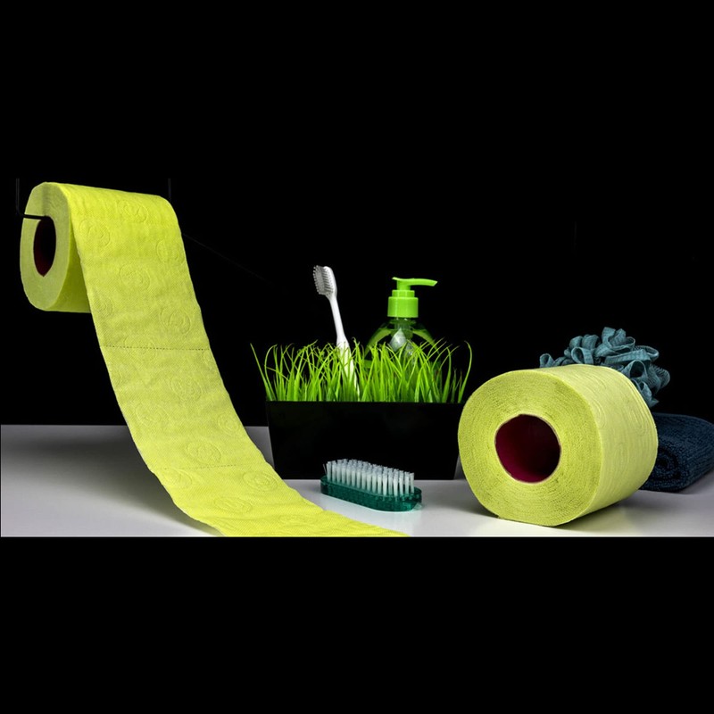 Renova Lime Green Toilet Paper 3 ply Blister Pack 2