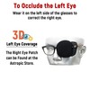 Parche para ojos astrópico de seda 3D para adultos y
