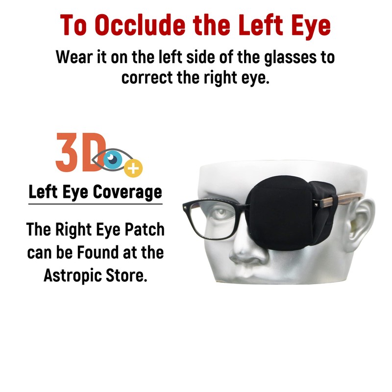 Parche para ojos astrópico de seda 3D para adultos y