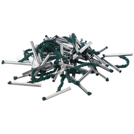 5 Star Treasury Tags Metal-ended 25mm Green [Pack of 100]