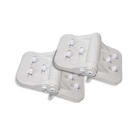 Kiavetta Heavy-Duty Polymer Multi‑Adjustable Self‑Closing Gate Hinge – Fits Vinyl, Metal & Wood Gates – Rust-Proof, 3‑Way Adjustable (1 Pack)