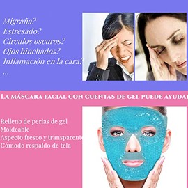 Mascara de Hielo para Cara para Reducir Hinchazón, Compresa Fria y Caliente