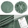 Fuloon Stretch Jacquard Chair Seat Covers Set of 6, Removable