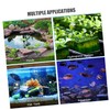 Mobestech 2pcs Miniature Floeberg Model for Fish Tank Realistic Iceberg