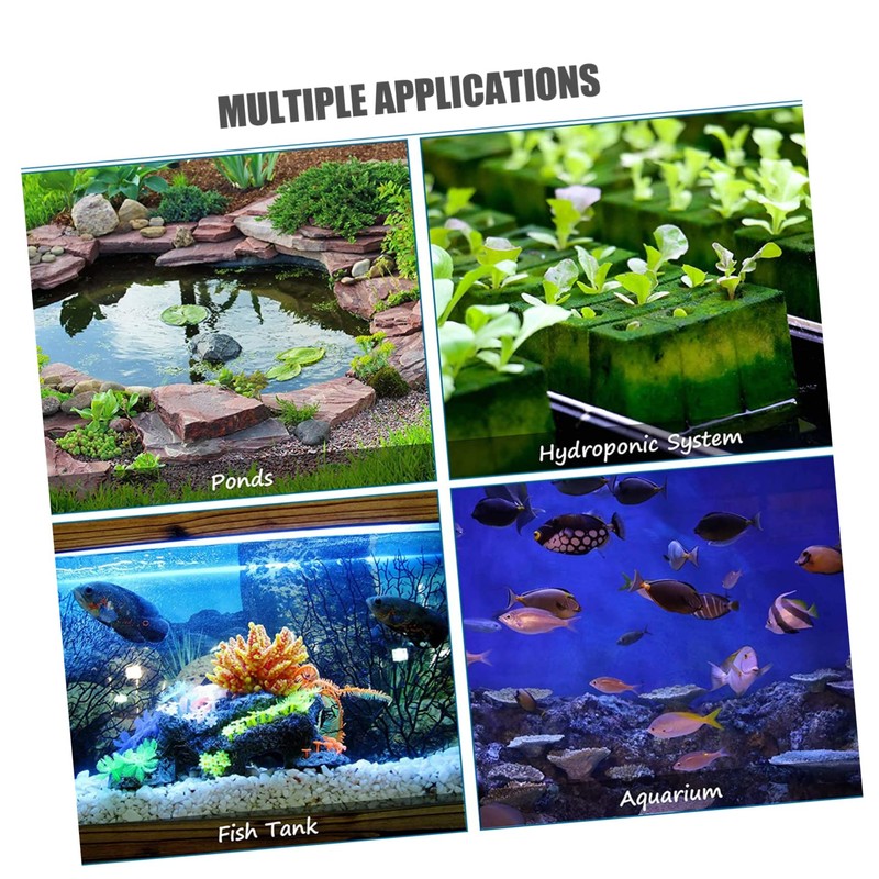 Mobestech 2pcs Miniature Floeberg Model for Fish Tank Realistic Iceberg