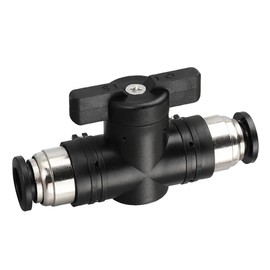 Metaland 5/16" OD Pneumatic Ball Valve BUC Push to Connect Air Flow Control Valve Quick Push Lock Valve