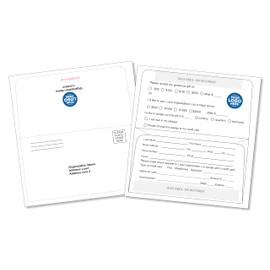 Printlink - Custom Remittance Envelopes, Full Color Printing Front and Back, 3 5/8" x 6 1/2" folded, 24lb White Wove Paper, 500 per box, Printed in the USA (Standard Business Envelope, 500Count)