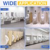 16 PACK Urinal Deodorizer Screen with 100 Gloves-3D Wave Anti-Splash