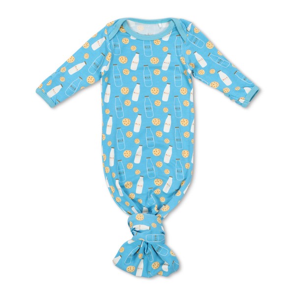 Bestaroo Vestidos para recién nacido, Milk & Cookies Blue, 0-3 meses