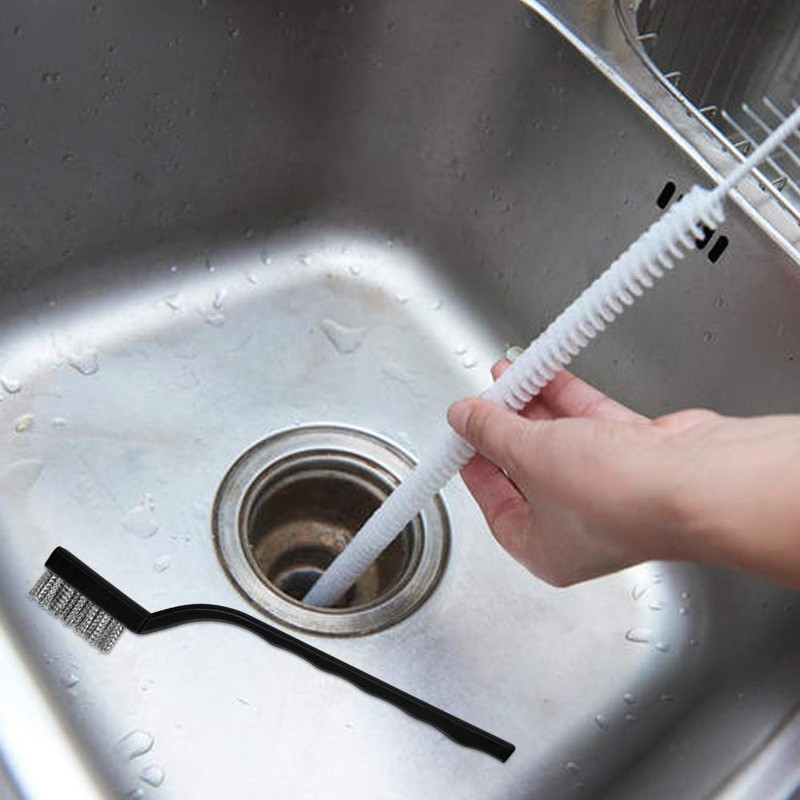 Topbuti 15 Pcs Mini Stainless Steel Wire Brush Set for