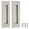 Malimali 6 Inch Recessed Finger Flush Pulls for Pocket Door