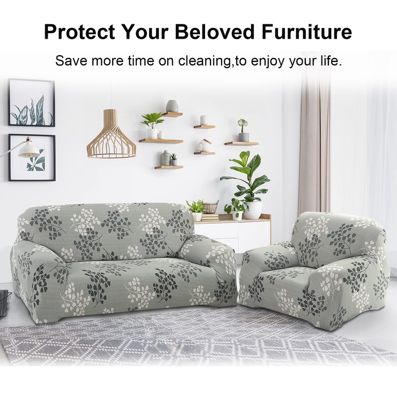 Jaotto Sofa Cover 1 Seater Elastic Stretch Spandex Sofa Throws
