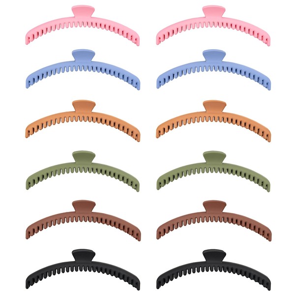 GTILE 12 Pcs Hold Everything Hair Flat Claw Clips for