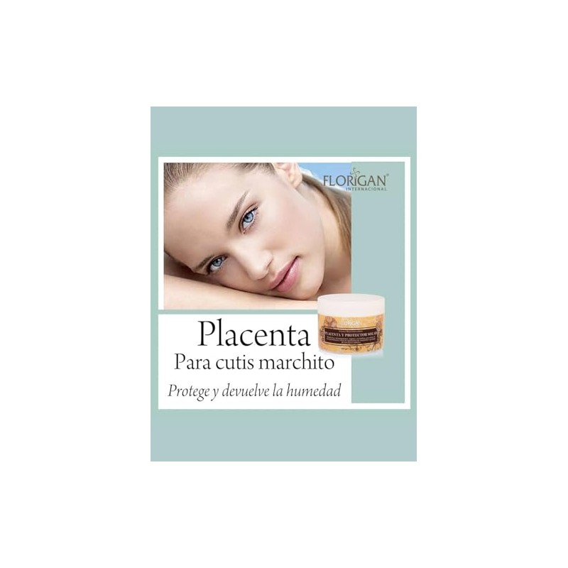 Crema Rejuvenecedora Placenta y Protector Solar Florigan® 350g 2pzas.