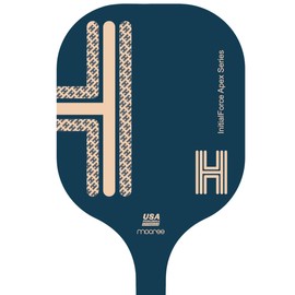 MOCREE 2025 InitialForce Apex Series USAPA Approved Pickleball Paddle – Carbon Fiber with Big Sweet Spot | Lightweight for Beginners & Small Hands | Unique Alphabet Design, Letter H