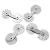 4Pcs Stainless Steel Radius Gauge, Portable Concave Convex External Internal
