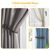 2 Pack Bronze Curtain Holdbacks, USFOOK Decorative Window Drapery Tiebacks