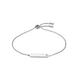 Pulsera Fossil Modelo: JF04131040 Drew de acero inoxidable en color plateado para dama