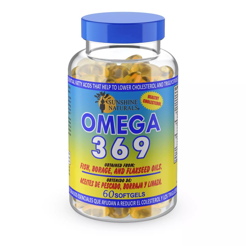 Sunshine Naturals OMEGA 3 6 9 Fish Oil Made in