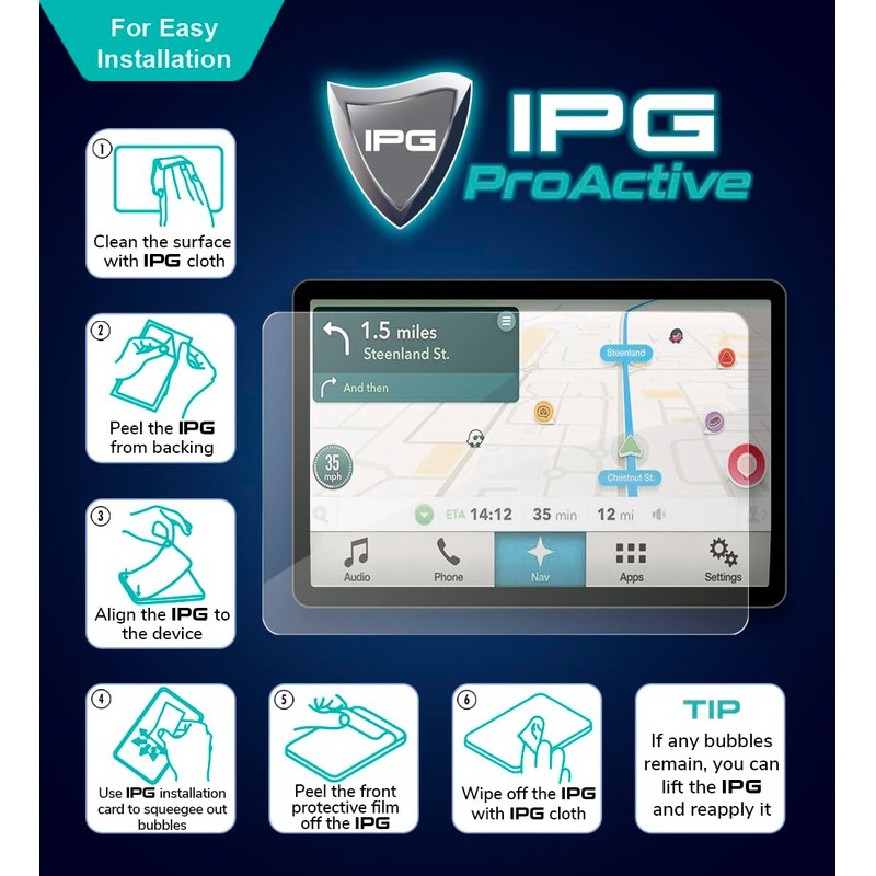 IPG ProActive for MINI COOPER Display 9H Hardness Screen Protector