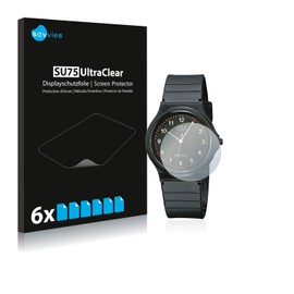 Savvies 6 Pack Screen Protector compatible with Casio Unisex MQ-24 Protection Film Clear