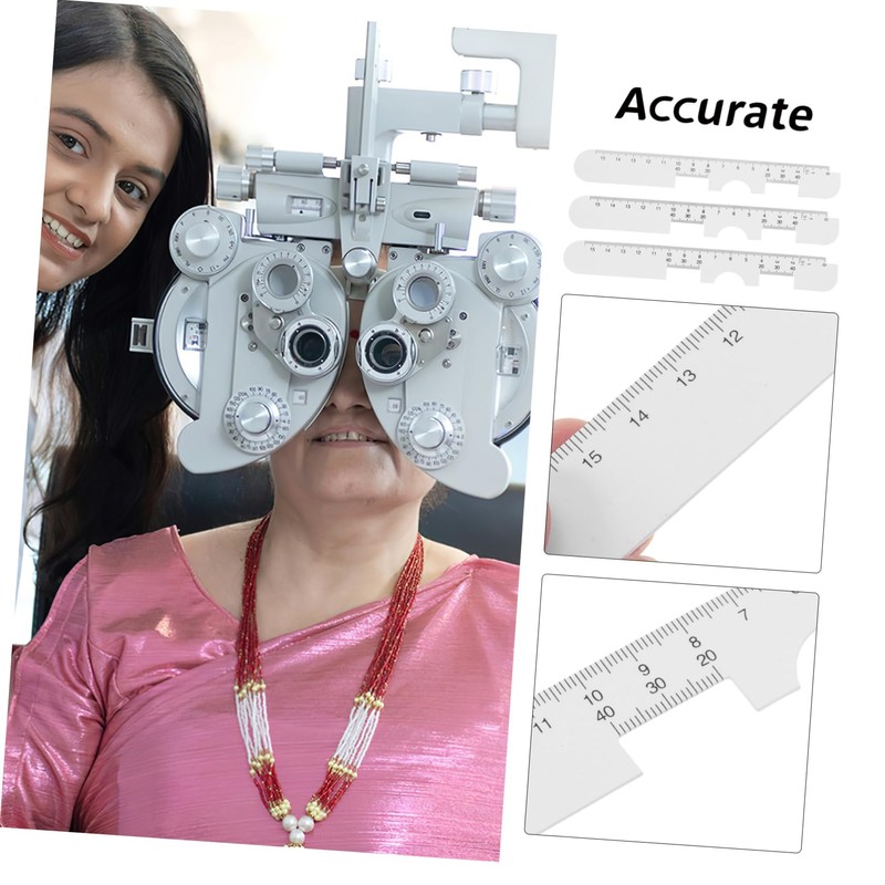 CHILDWEET 3pcs Pupil Distance Ruler Pupillary Distance Ruler Optician Tools