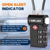 SURE LOCK TSA Approved 3-Digit Combination Luggage Locks – Open