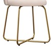Hillsdale Marisol Metal Vanity Stool for Makeup Room or Bathroom,