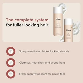 hims Thick Fix - Juego de champú y acondicionador – Saw Palmetto para un crecimiento y engrosamiento saludable del cabello, limpieza del cuero cabellu