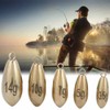 16pcs/Box Outdoor Fishing Copper Sinkers Weights Anglers Tackle Accessory