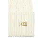 Coach Men's Cable Beanie, Chalk