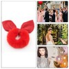 4 Pcs Hair Scrunchie Faux Fur Hair Tie Elastic Fluffy