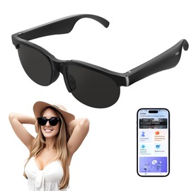 UHIWALKER AI Smart Bluetooth Glasses w/150+ Real-Time Translation Voice Assistant & HandsFree Call HD Audio Wireless Glasses for Travel Business Unisex Lightweight Design (Men & Women)