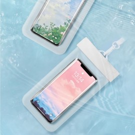 Waterproof Phone Bag for Water Activities Necklace White/ONE 10ea