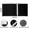 LETVPVOW Vintage Hardback 3 Ring Binder 1.5 Inch, Professional Leather