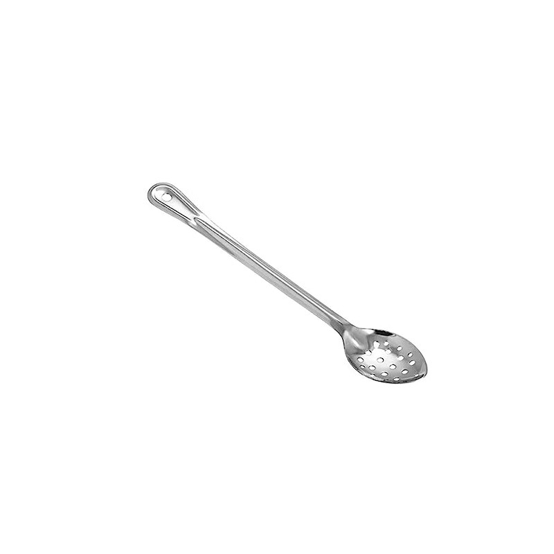 Winco Stainless Steel Basting Spoon, Perforated, 15", 1.5mm