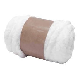 Hilo De Lana Grueso Para Ganchillo, Hilo Tubular Blanco //