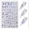 4pcs Butterfly 3D Laser Gold Silver Nail Sticker Sticker Nail