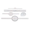 5Pcs Finger Small Joint Goniometer Clear Scale Transparent PVC Finger
