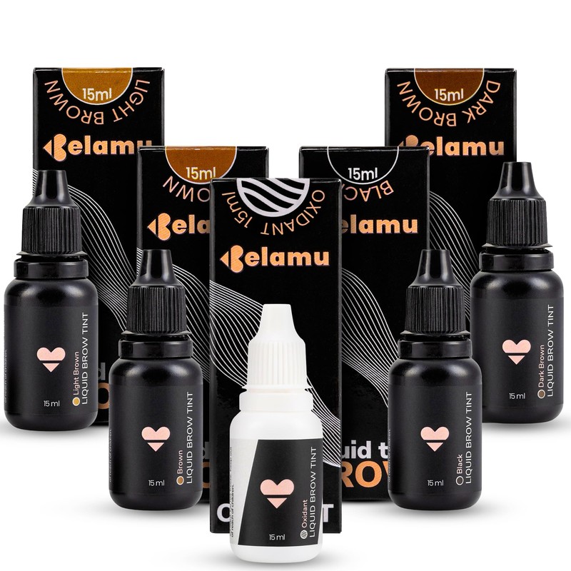 Belamu Brow Liquid Tint – Professional Hybrid Eyebrow Dye with
